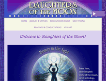 Tablet Screenshot of daughtersofthemoon.com